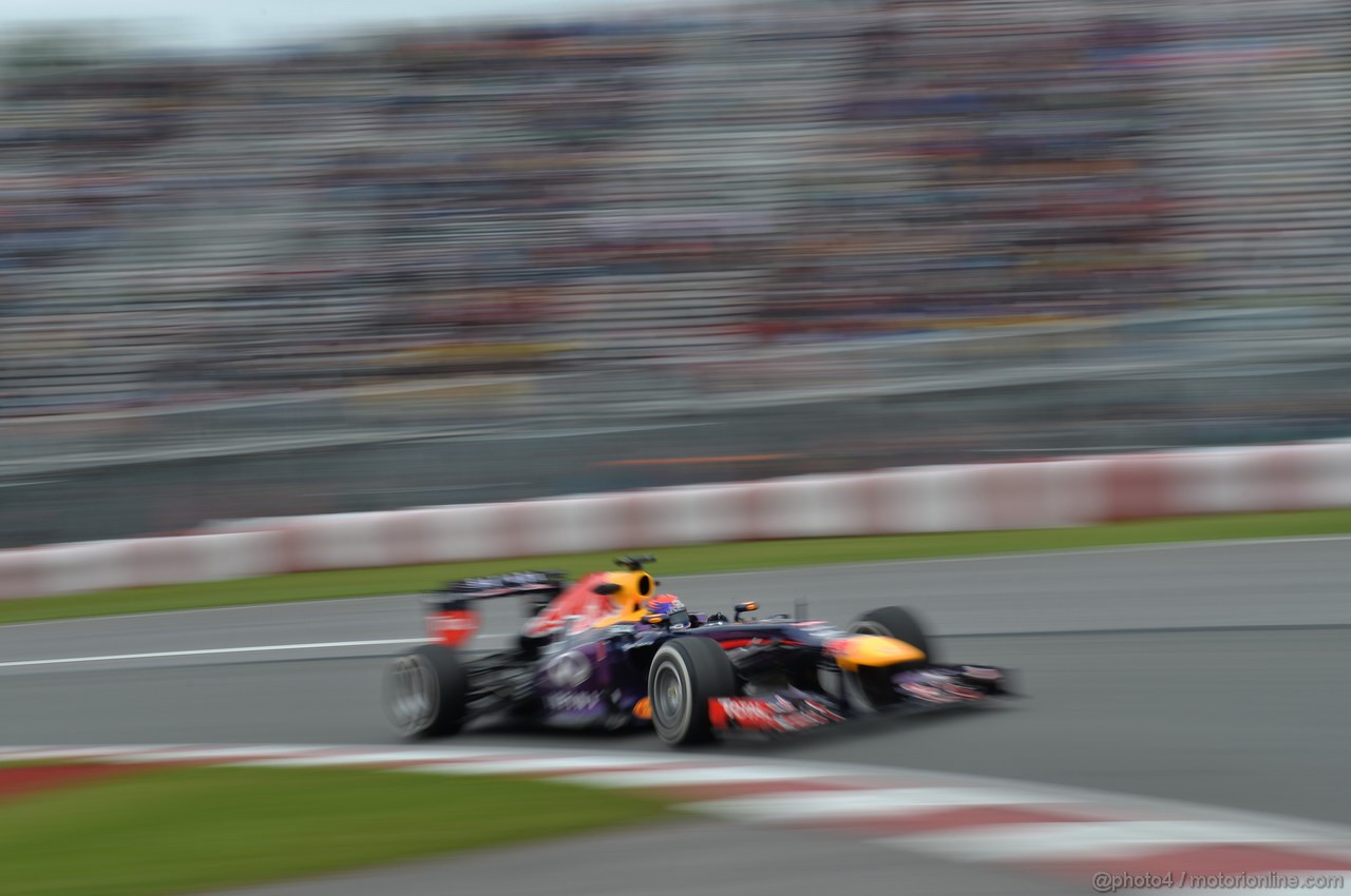 GP CANADA, 07.06.2013- Prove Libere 2, Sebastian Vettel (GER) Red Bull Racing RB9