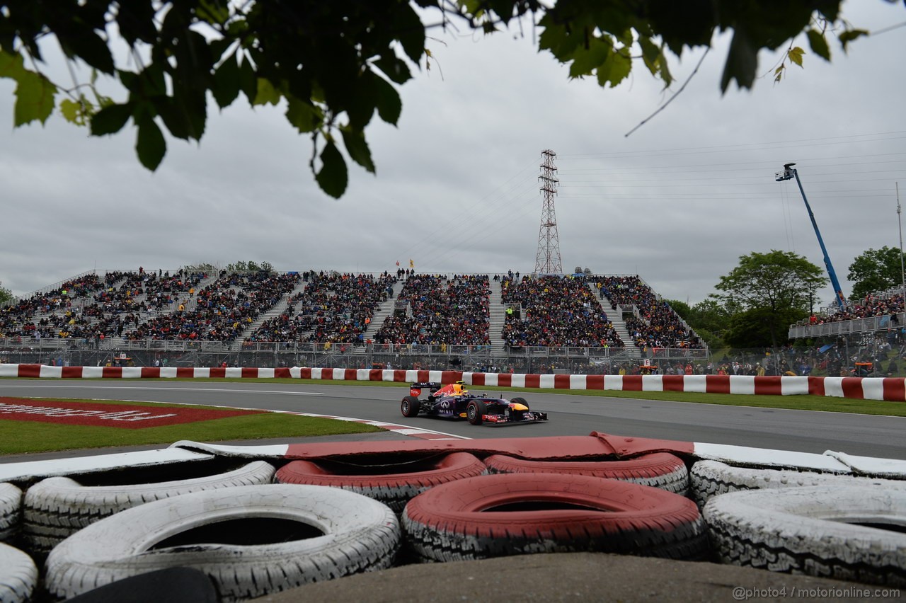 GP CANADA, 07.06.2013- Prove Libere 2, Mark Webber (AUS) Red Bull Racing RB9