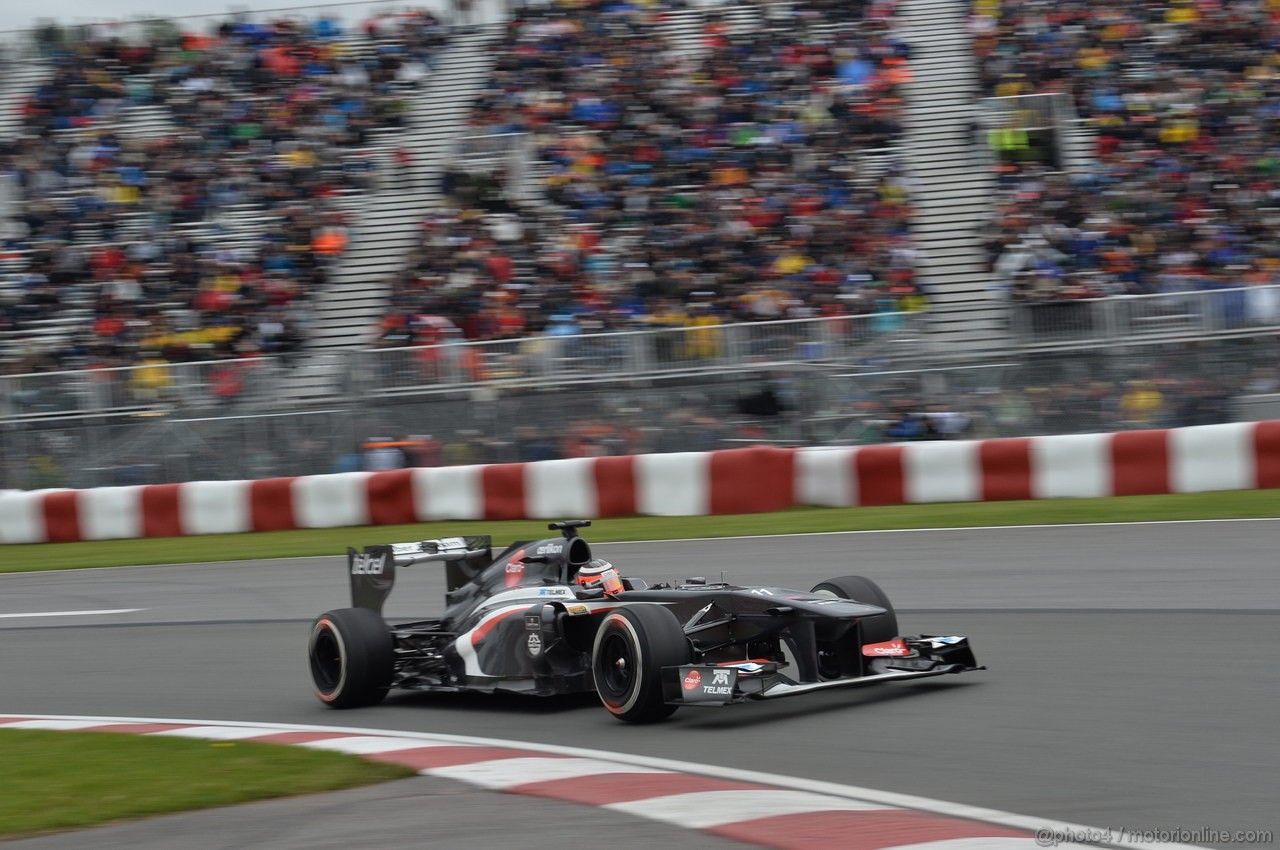 GP CANADA, 07.06.2013- Prove Libere 2, Nico Hulkenberg (GER) Sauber F1 Team C32