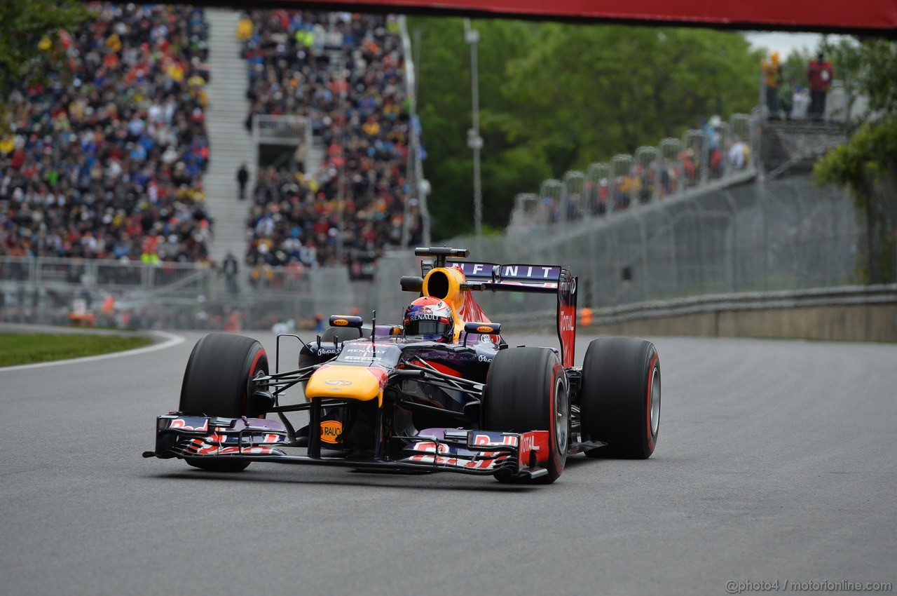 GP CANADA, 07.06.2013- Prove Libere 2, Sebastian Vettel (GER) Red Bull Racing RB9