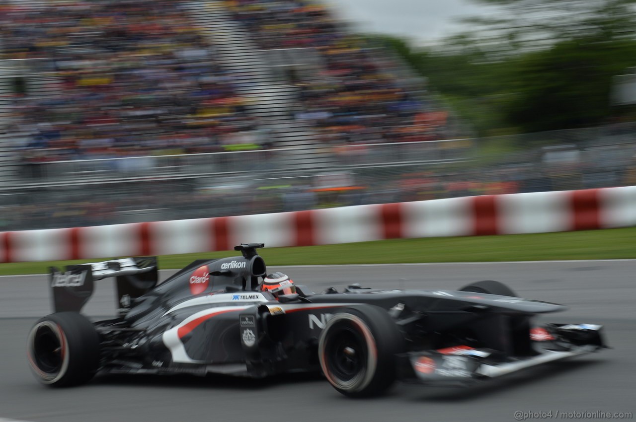 GP CANADA, 07.06.2013- Prove Libere 2, Nico Hulkenberg (GER) Sauber F1 Team C32