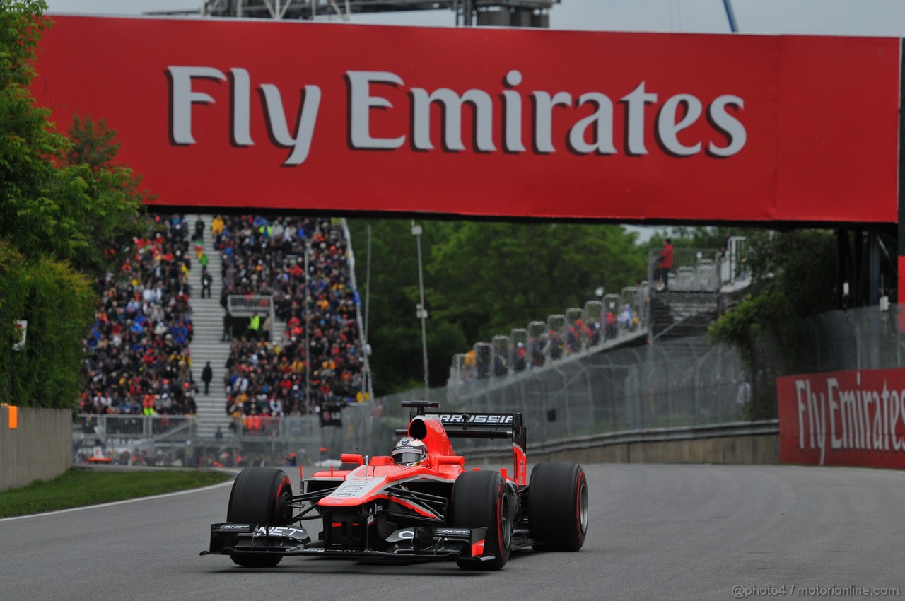 GP CANADA, 07.06.2013- Prove Libere 2, Jules Bianchi (FRA) Marussia F1 Team MR02