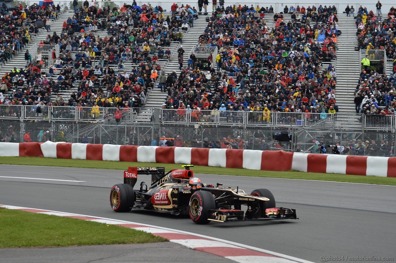 GP CANADA, 07.06.2013- Prove Libere 2, Romain Grosjean (FRA) Lotus F1 Team E213