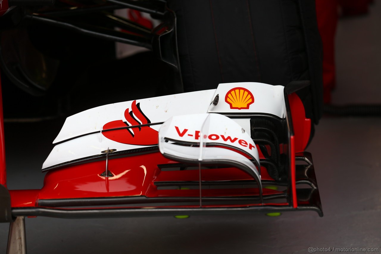 GP CANADA, 07.06.2013- Prove Libere 2, Fernando Alonso (ESP) Ferrari F138 Frontal Wing detail