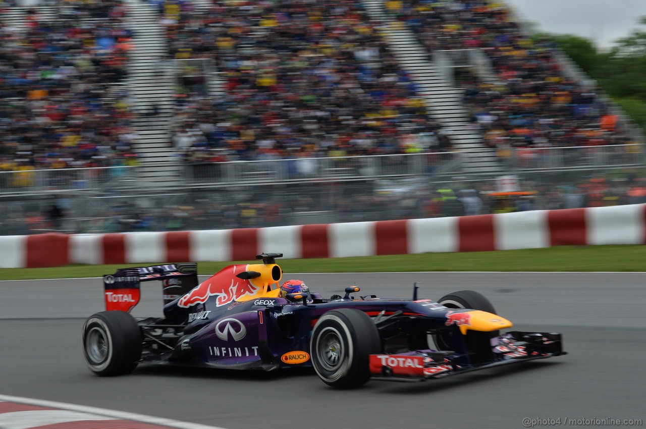 GP CANADA, 07.06.2013- Prove Libere 2, Sebastian Vettel (GER) Red Bull Racing RB9