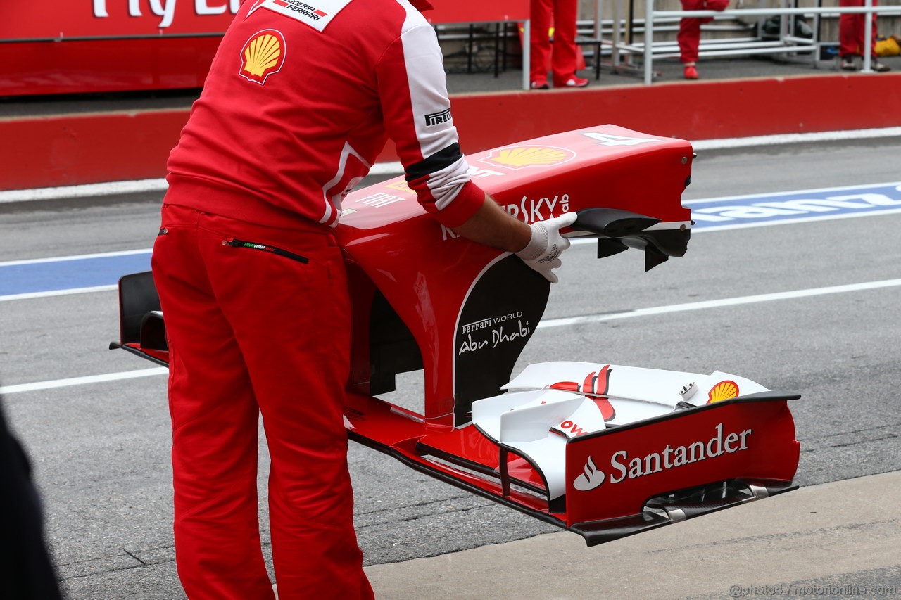 GP CANADA, 07.06.2013- Prove Libere 2, Fernando Alonso (ESP) Ferrari F138 Frontal Wing