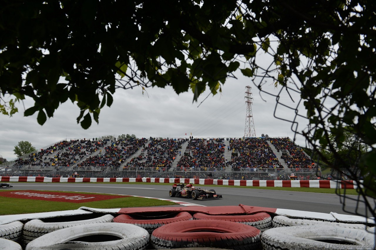 GP CANADA, 07.06.2013- Prove Libere 2, Romain Grosjean (FRA) Lotus F1 Team E213