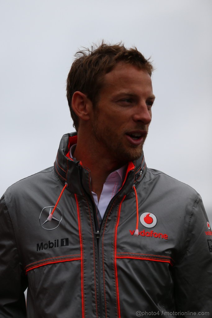 GP CANADA, 07.06.2013- Prove Libere 2, Jenson Button (GBR) McLaren Mercedes MP4-28