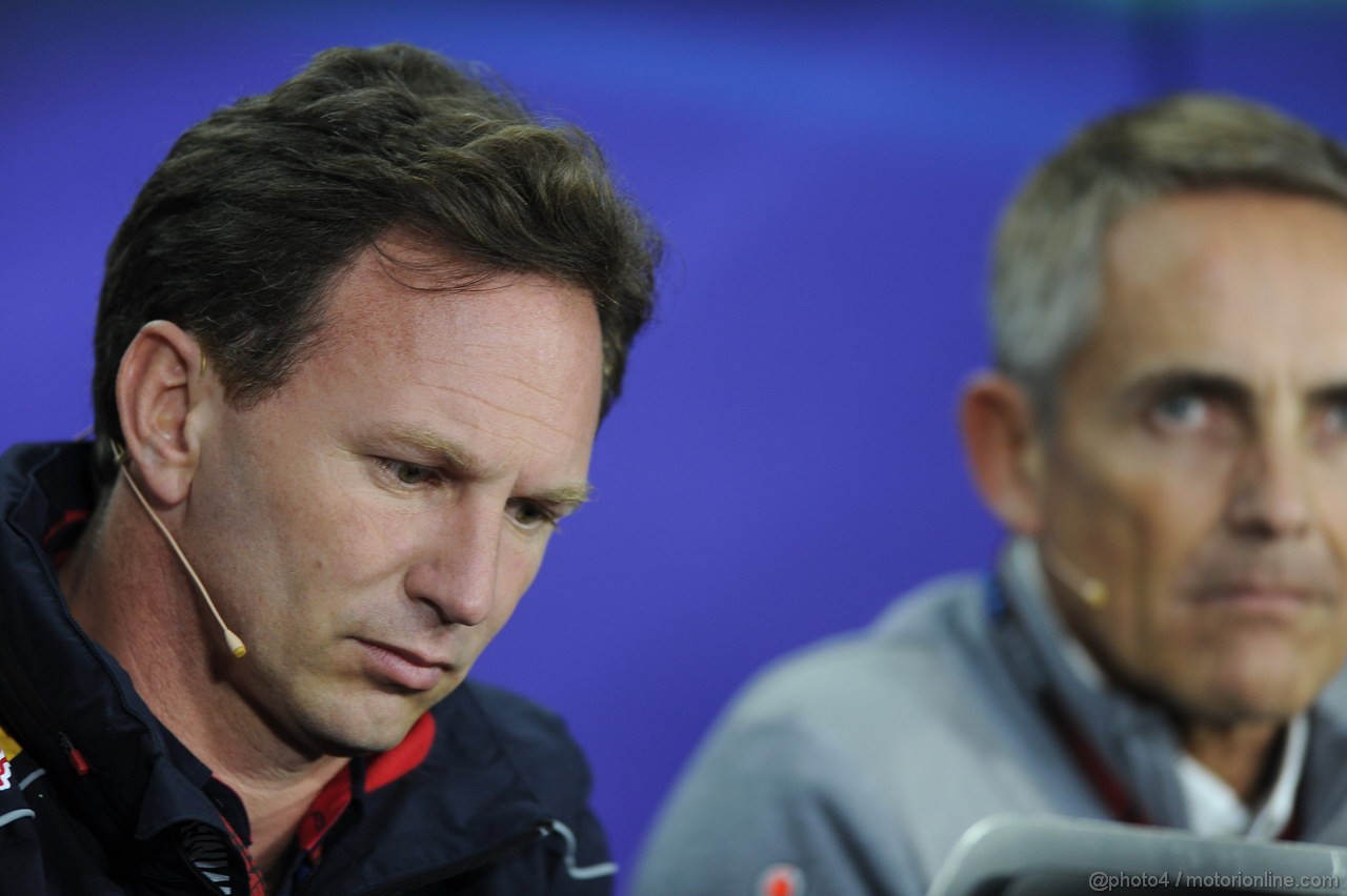 GP CANADA, 07.06.2013- Venerdi' Press Conference,  Christian Horner (GBR), Red Bull Racing, Sporting Director  e Martin Whitmarsh (GBR), Chief Executive Officer Mclaren