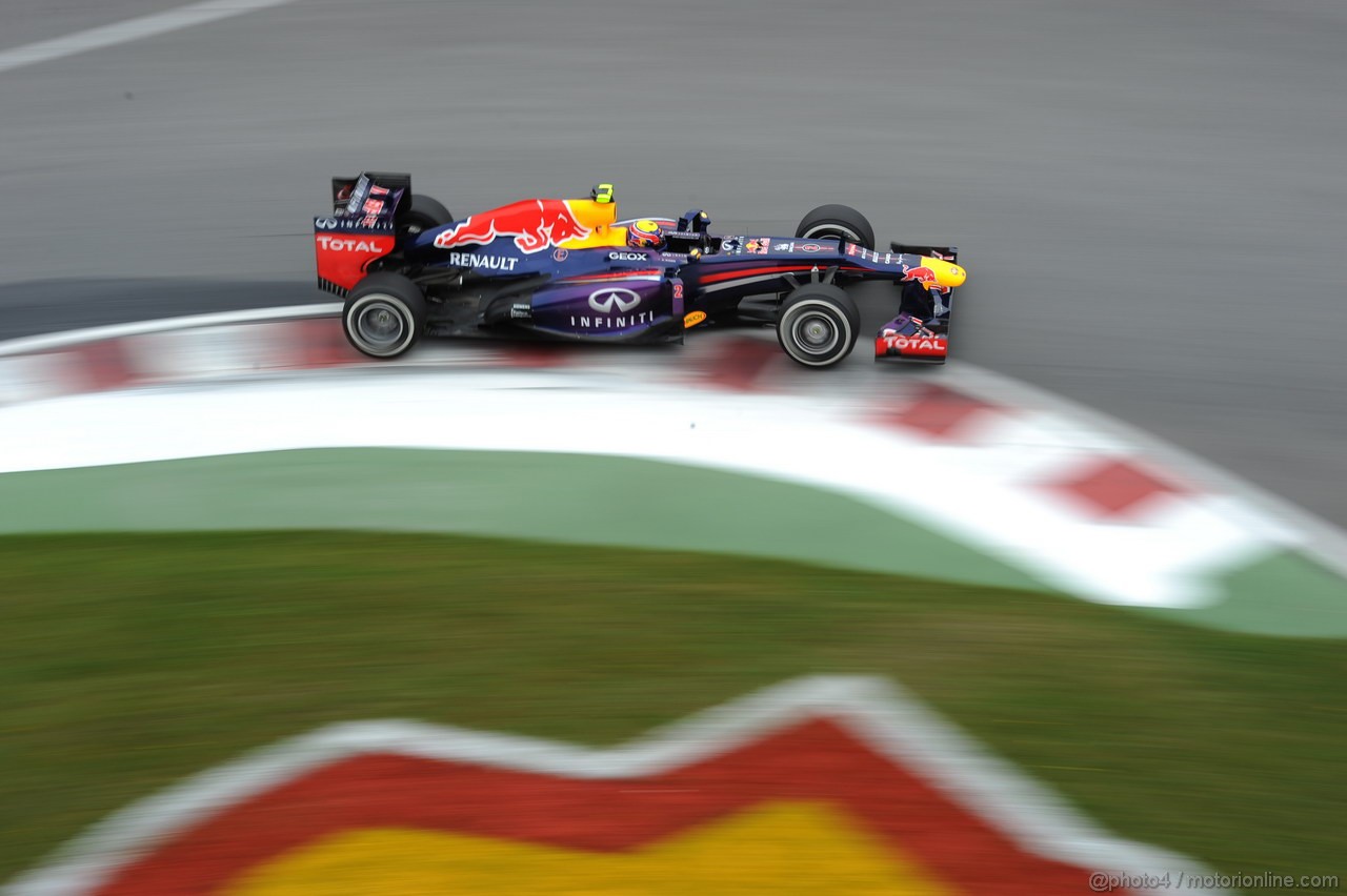 GP CANADA, 07.06.2013- Prove Libere 2, Mark Webber (AUS) Red Bull Racing RB9