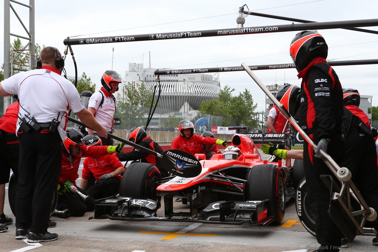 GP CANADA, 07.06.2013- Prove Libere 2, Jules Bianchi (FRA) Marussia F1 Team MR02