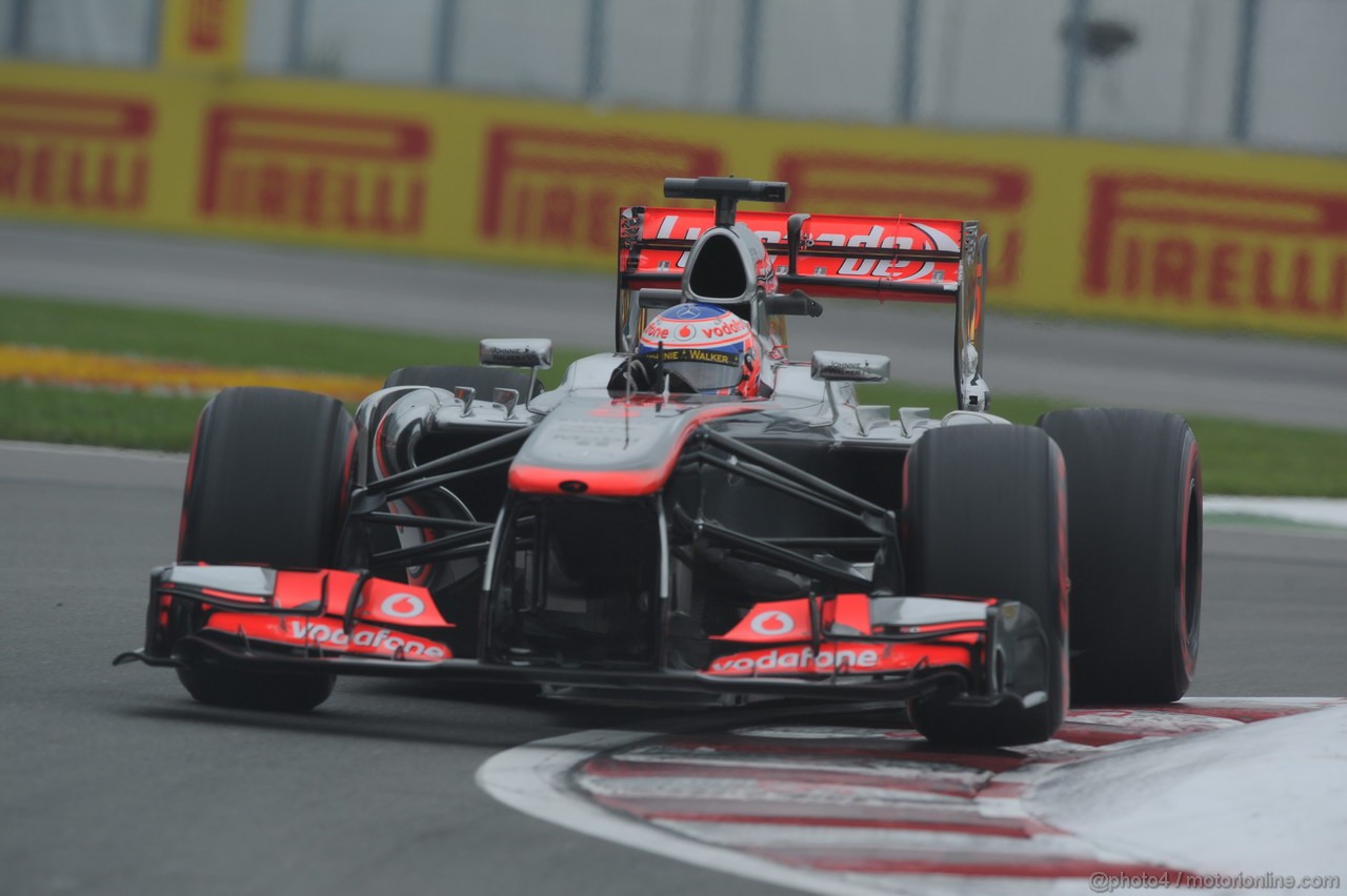 GP CANADA, 07.06.2013- Prove Libere 2, Jenson Button (GBR) McLaren Mercedes MP4-28