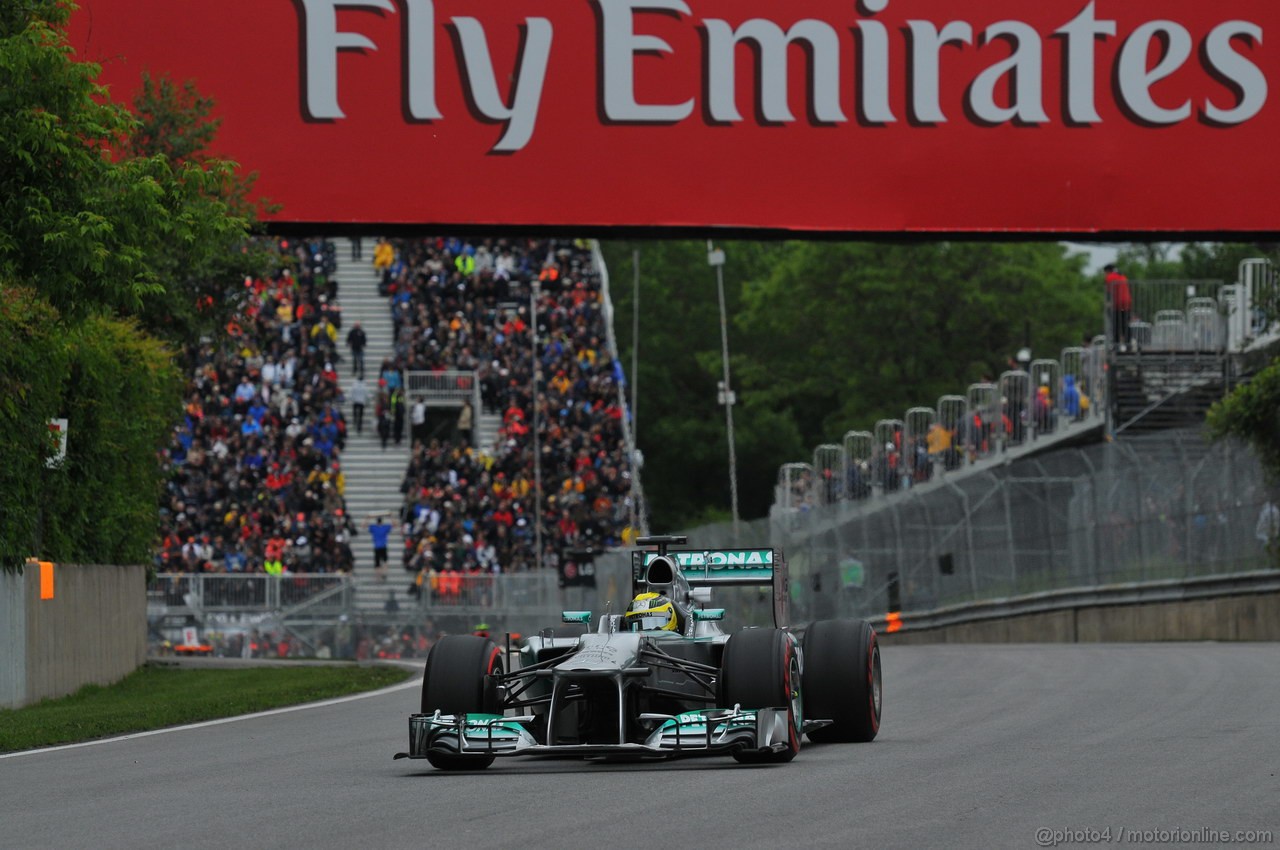 GP CANADA, 07.06.2013- Prove Libere 2, Nico Rosberg (GER) Mercedes AMG F1 W04