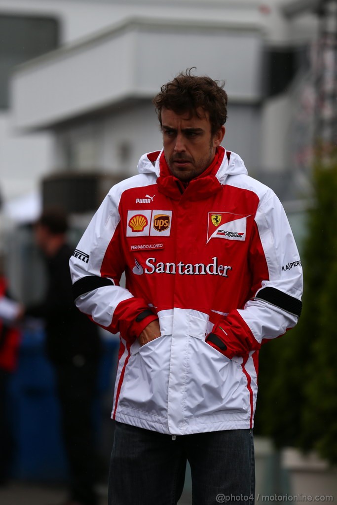 GP CANADA, 07.06.2013- Prove Libere 2, Fernando Alonso (ESP) Ferrari F138