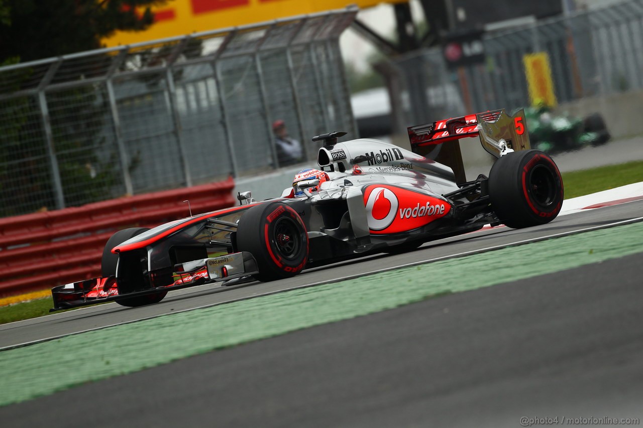 GP CANADA, 07.06.2013- Prove Libere 2, Jenson Button (GBR) McLaren Mercedes MP4-28