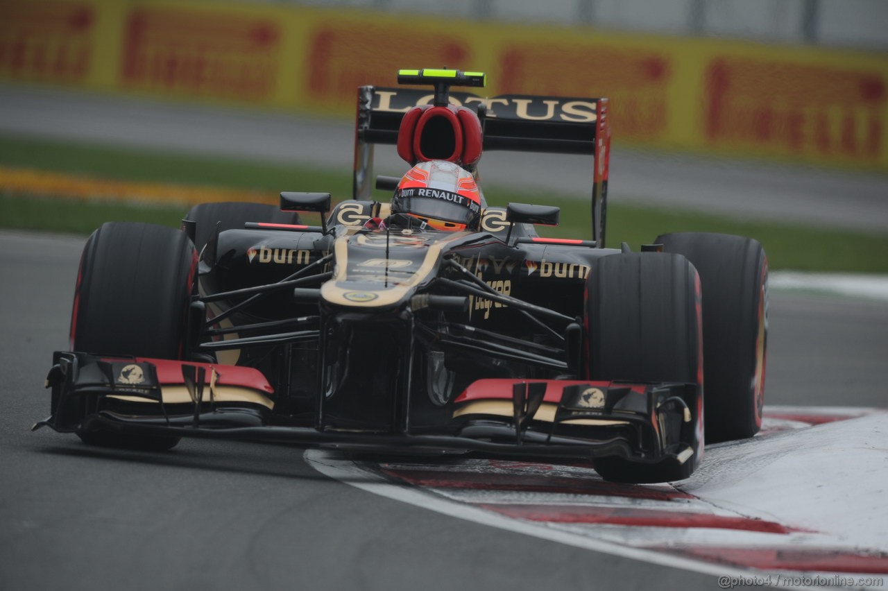 GP CANADA, 07.06.2013- Prove Libere 2, Romain Grosjean (FRA) Lotus F1 Team E213