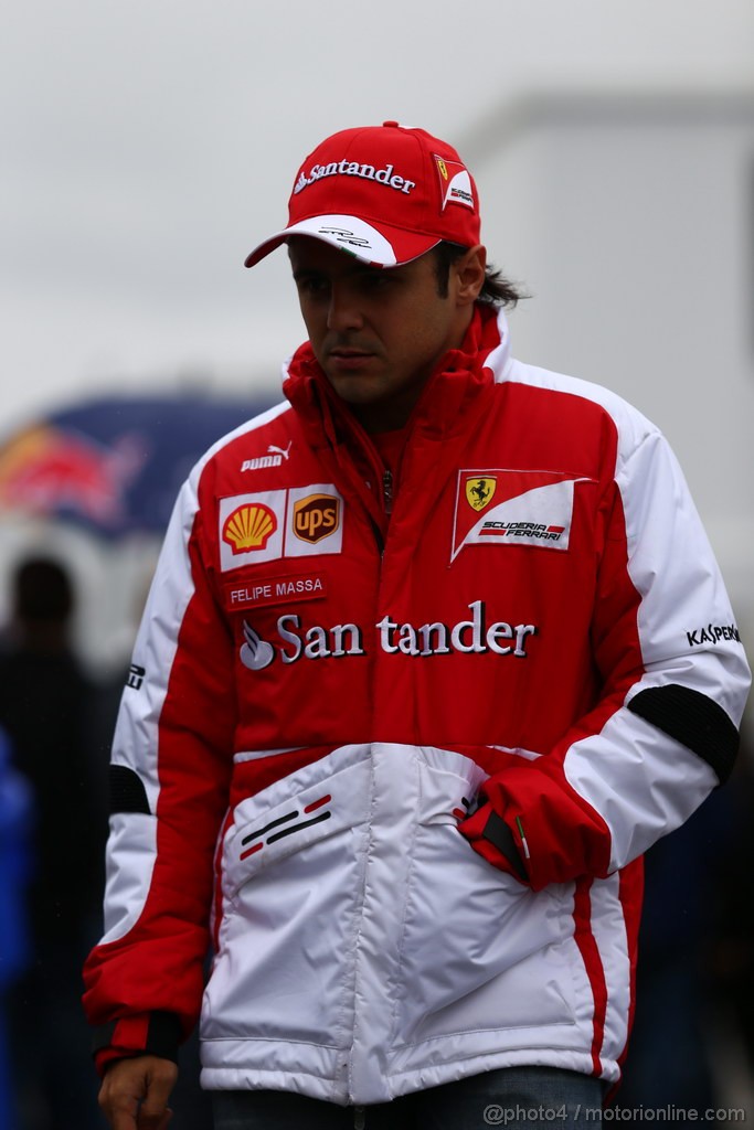 GP CANADA, 07.06.2013- Prove Libere 2, Felipe Massa (BRA) Ferrari F138