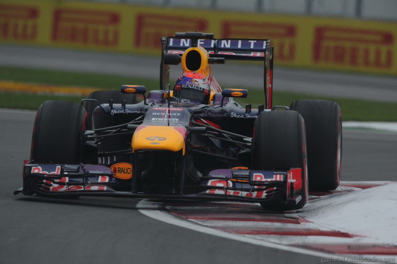 GP CANADA, 07.06.2013- Prove Libere 2, Sebastian Vettel (GER) Red Bull Racing RB9