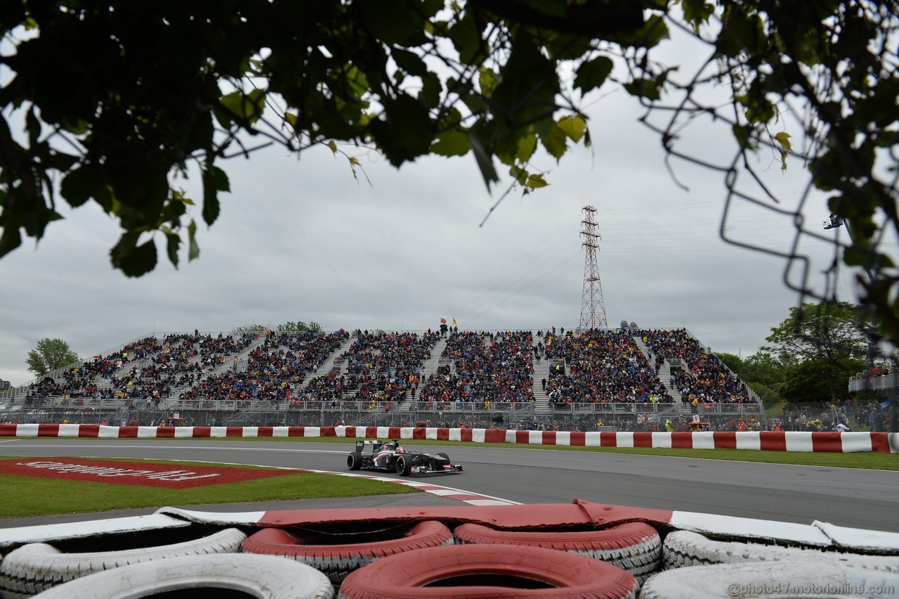 GP CANADA, 07.06.2013- Prove Libere 2, Nico Hulkenberg (GER) Sauber F1 Team C32