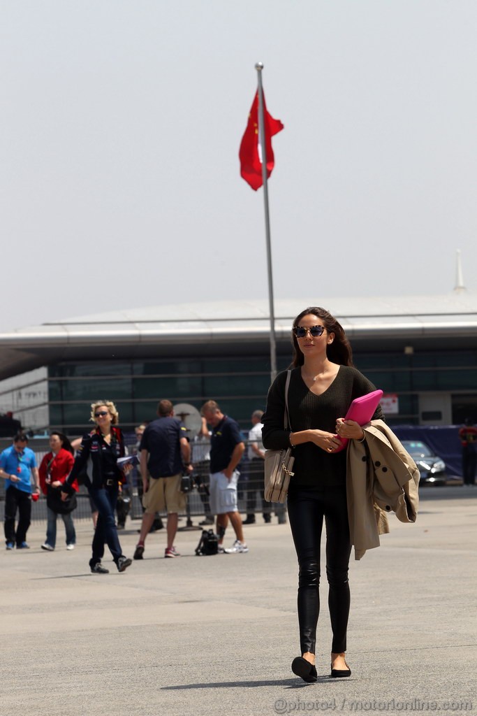 GP CINA, 14.04.2013- Jessica Michibata (GBR), girfriend of Jenson Button (GBR)