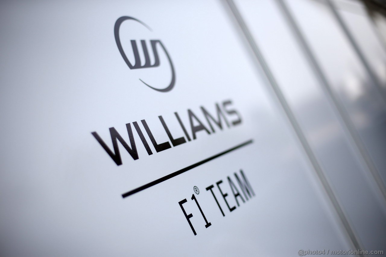 GP CINA, 14.04.2013- Williams logo