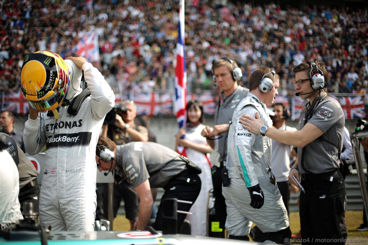 GP CINA, 14.04.2013- Gara, Lewis Hamilton (GBR) Mercedes AMG F1 W04 
