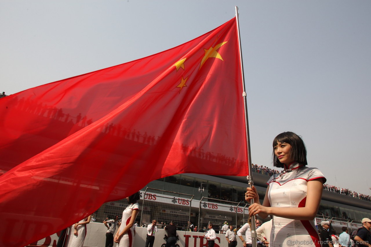 GP CINA, 14.04.2013- Gara, griglia Ragazza