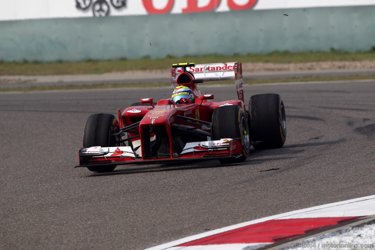 GP CINA, 14.04.2013- Gara, Felipe Massa (BRA) Ferrari F138 