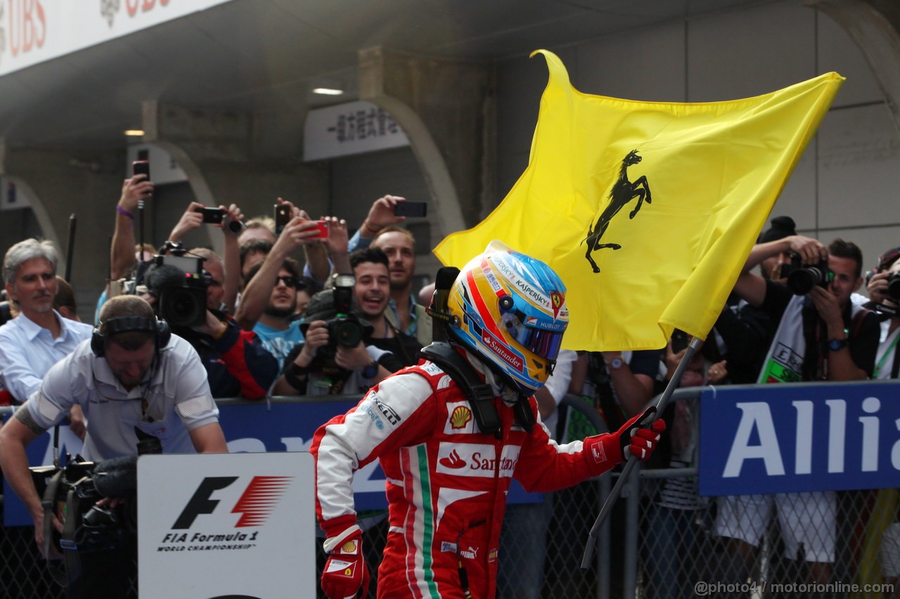 GP CINA, 14.04.2013- Gara, Fernando Alonso (ESP) Ferrari F138 vincitore