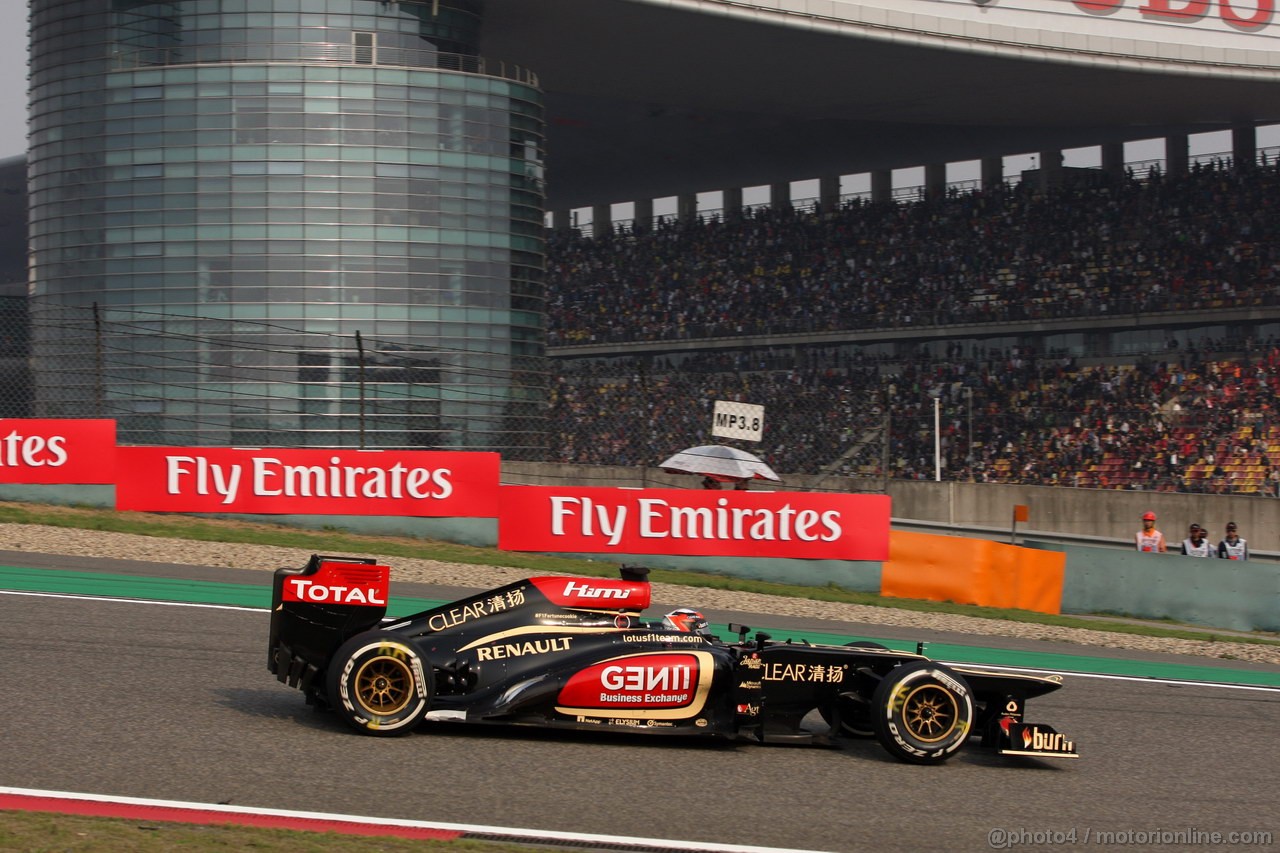 GP CINA, 14.04.2013- Gara, Kimi Raikkonen (FIN) Lotus F1 Team E21 