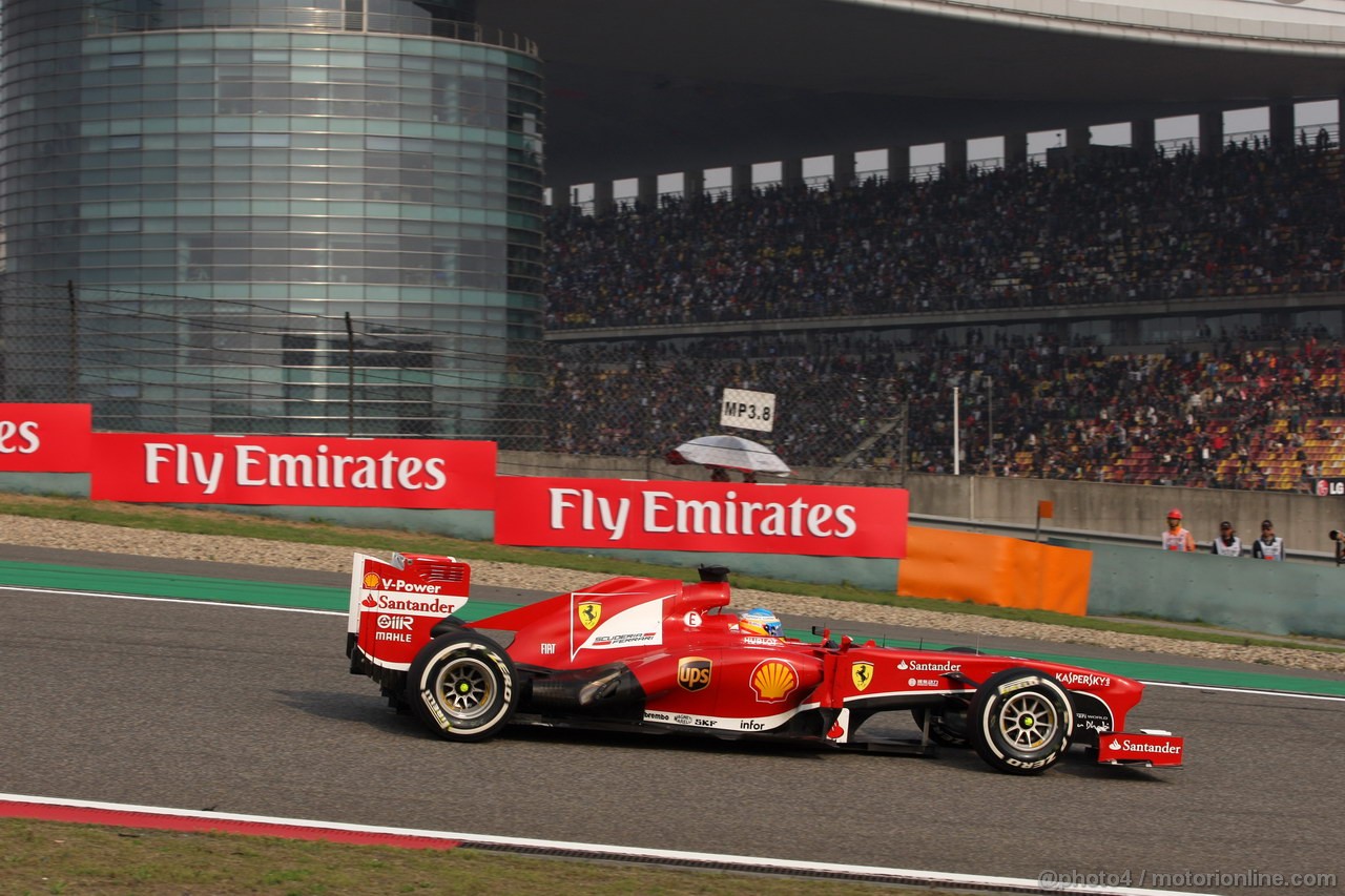 GP CINA, 14.04.2013- Gara, Fernando Alonso (ESP) Ferrari F138 