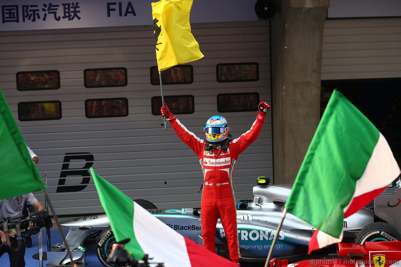 GP CINA, 14.04.2013- Gara, Fernando Alonso (ESP) Ferrari F138 vincitore