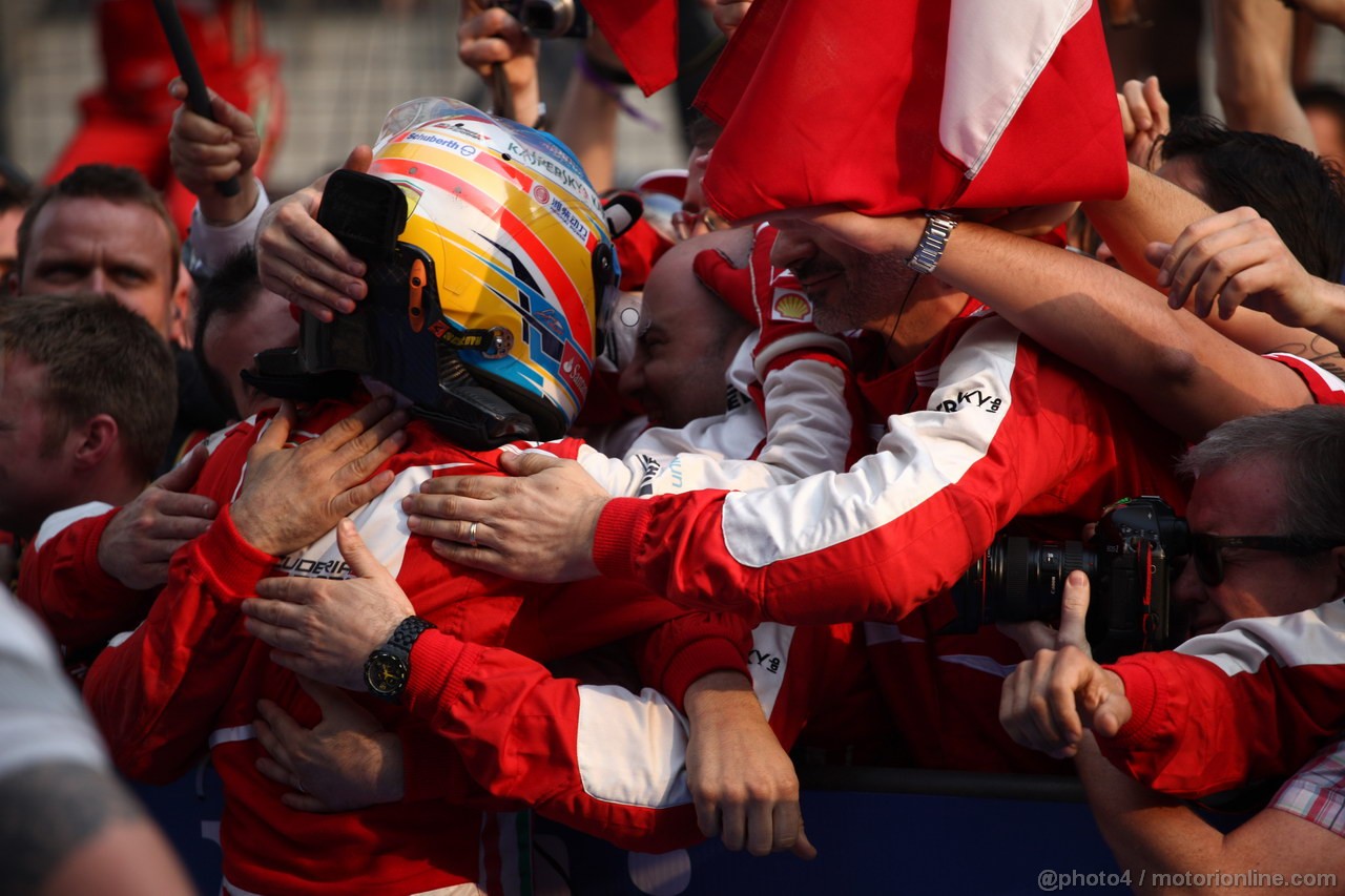 GP CINA, 14.04.2013- Gara, Fernando Alonso (ESP) Ferrari F138 vincitore