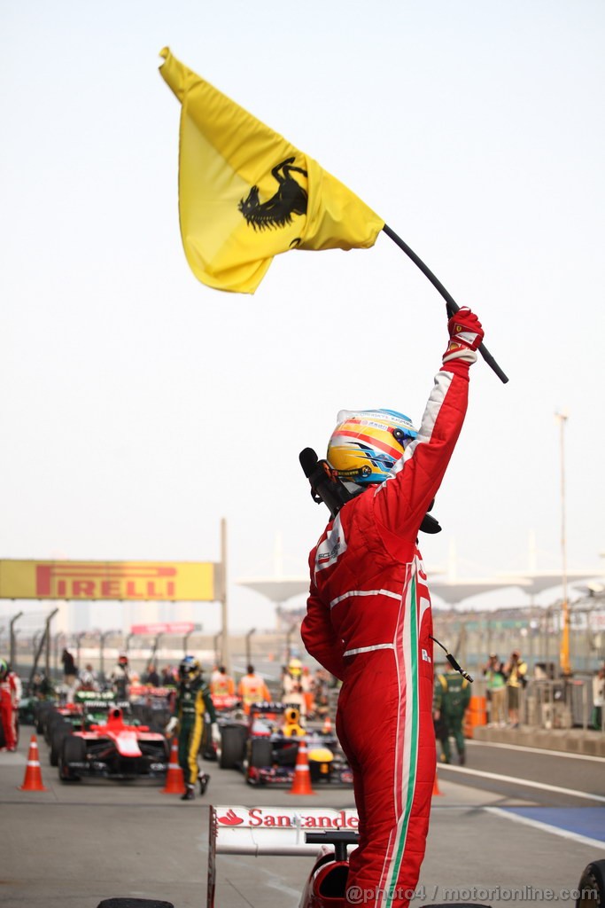 GP CINA, 14.04.2013- Gara, Fernando Alonso (ESP) Ferrari F138 vincitore 