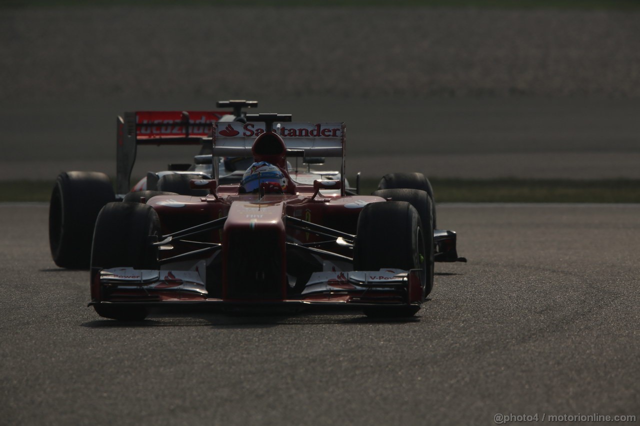 GP CINA, 14.04.2013- Gara, Fernando Alonso (ESP) Ferrari F138 