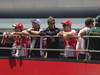 GP CINA, 14.04.2013- (L-D) Felipe Massa (BRA) Ferrari F138, Pastor Maldonado (VEN) Williams F1 Team FW35, Romain Grosjean (FRA) Lotus F1 Team E21 e Fernando Alonso (ESP) Ferrari F138 at drivers parade