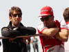 GP CINA, 14.04.2013- Romain Grosjean (FRA) Lotus F1 Team E21 e Fernando Alonso (ESP) Ferrari F138 at drivers parade  