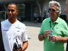 GP CINA, 14.04.2013- Lewis Hamilton (GBR) Mercedes AMG F1 W04 e his manager Tom Shine (USA) 