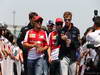 GP CINA, 14.04.2013- Felipe Massa (BRA) Ferrari F138 e Sebastian Vettel (GER) Red Bull Racing RB9  at drivers parade