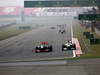 GP CINA, 14.04.2013- Gara, Sergio Perez (MEX) McLaren MP4-28 e Paul di Resta (GBR) Sahara Force India F1 Team VJM06 