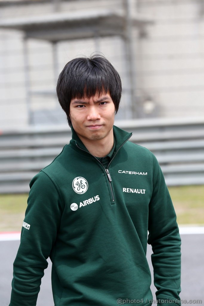 GP CINA, 11.04.2013- Ma Qing Hua (CHN) Caterham F1 Reserve Driver