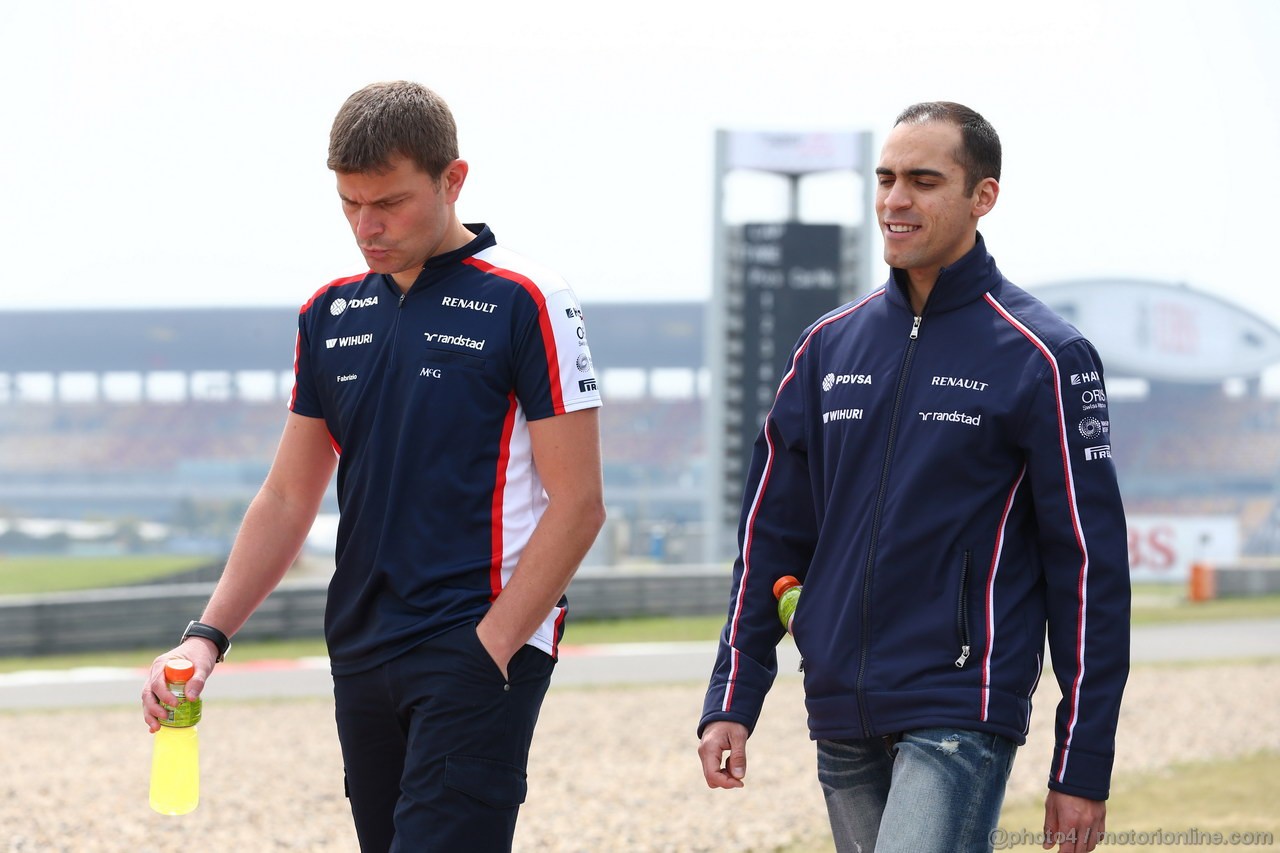 GP CINA, 11.04.2013- Pastor Maldonado (VEN) Williams F1 Team FW35 