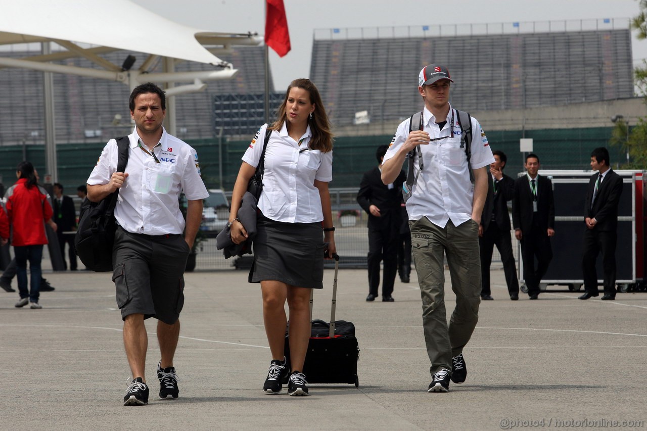 GP CINA, 11.04.2013- Nico Hulkenberg (GER) Sauber F1 Team C32 