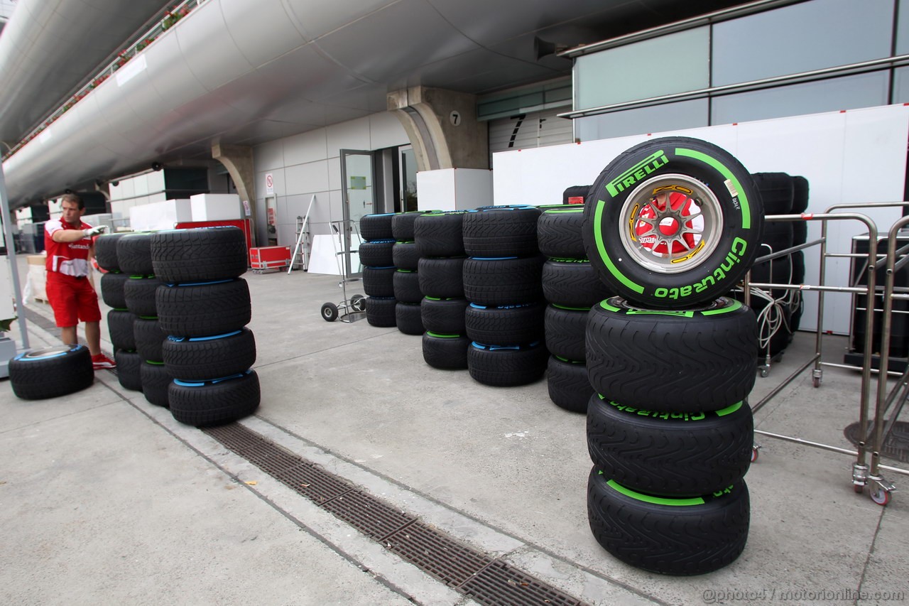 GP CINA, 11.04.2013- Pirelli Tyres