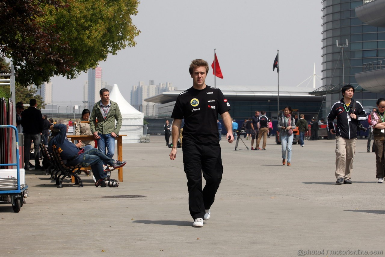 GP CINA, 11.04.2013- Davide Valsecchi (ITA), Test driver, Lotus F1 Team E21  