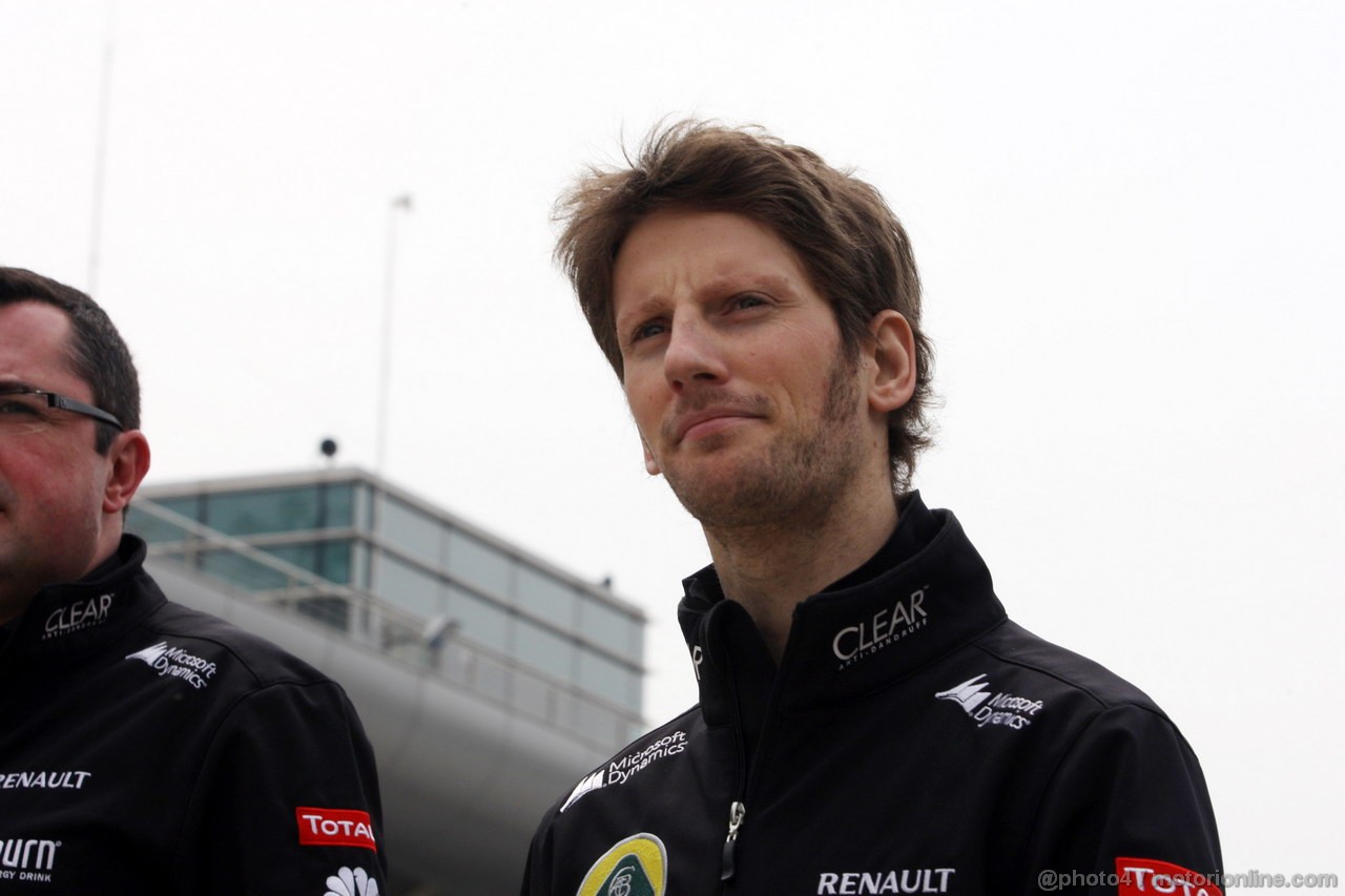 GP CINA, 11.04.2013- Romain Grosjean (FRA) Lotus F1 Team E21 