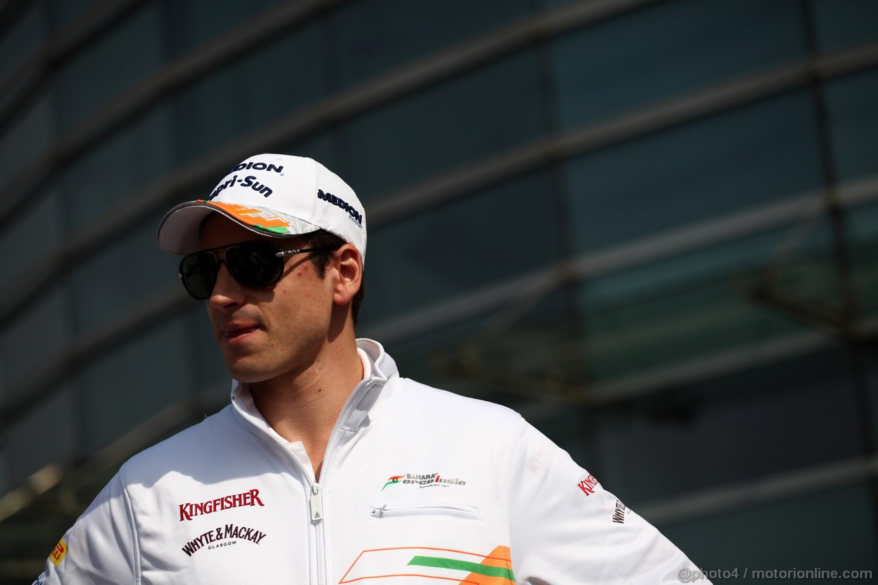 GP CINA, 11.04.2013- Adrian Sutil (GER), Sahara Force India F1 Team VJM06 