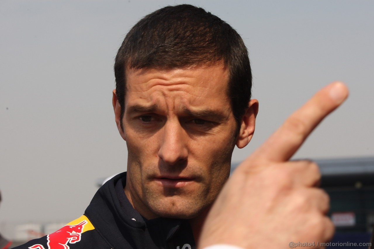 GP CINA, 11.04.2013- Mark Webber (AUS) Red Bull Racing RB9 