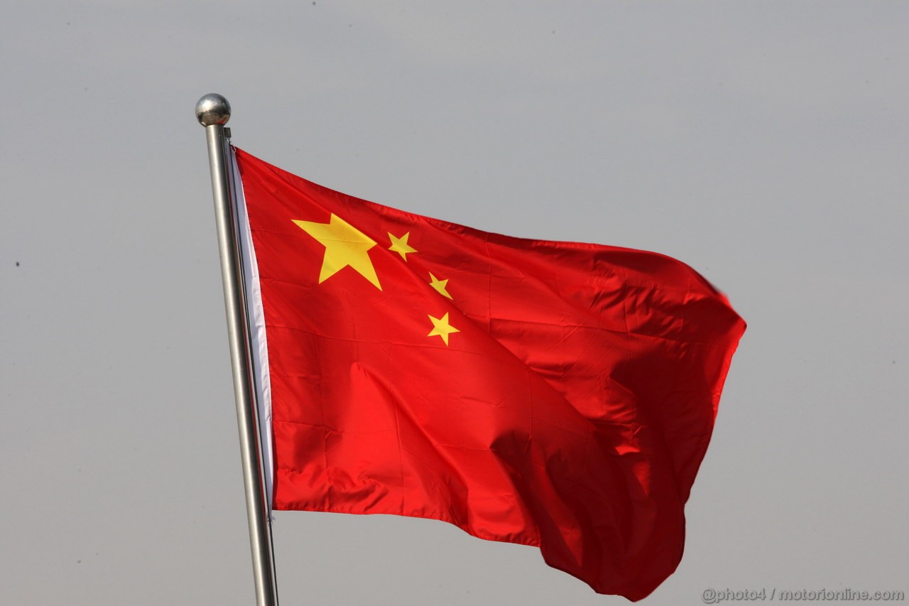 GP CINA, 11.04.2013- Chinese flag