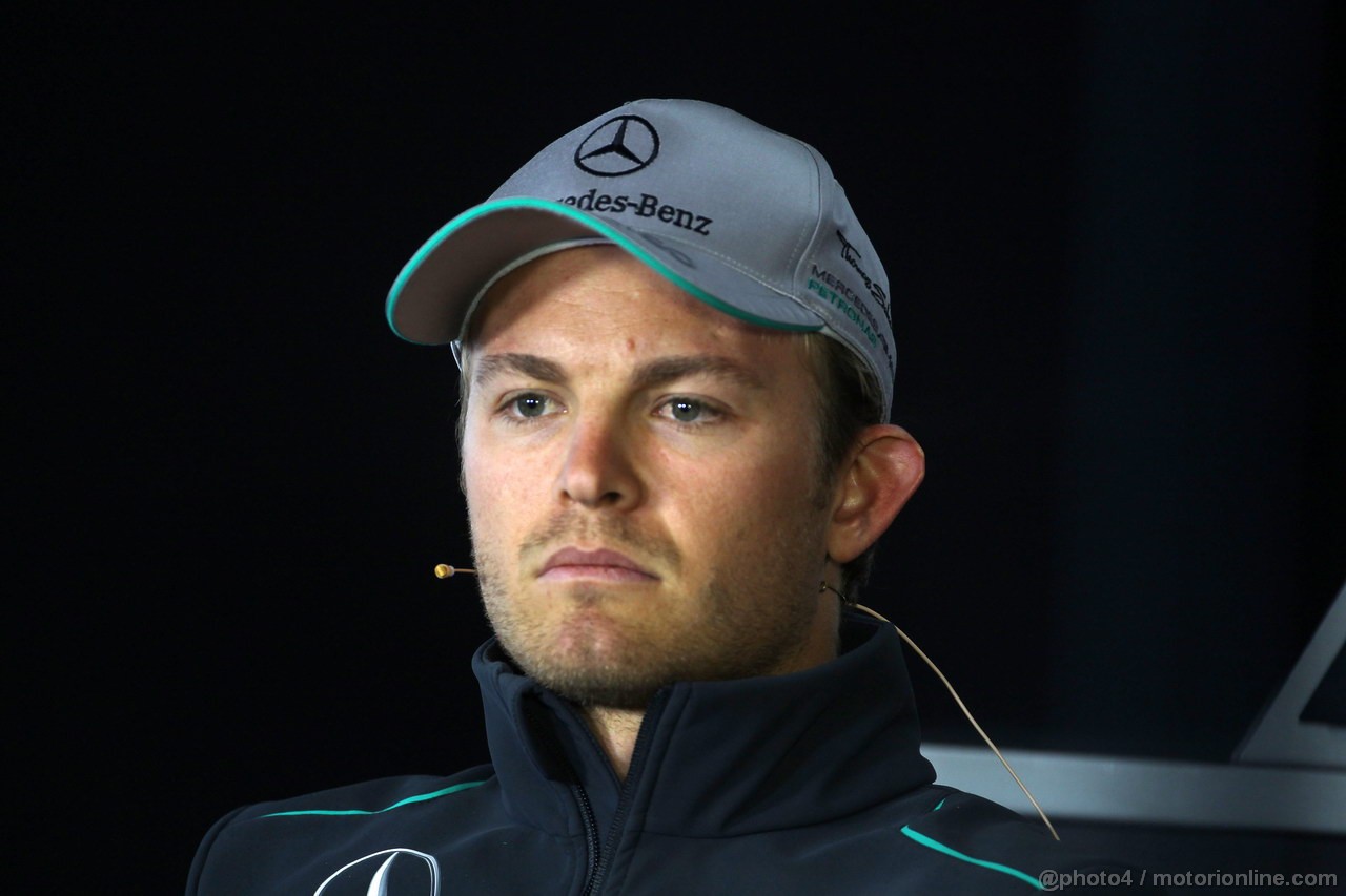 GP CINA, 11.04.2013- Conferenza Stampa, Nico Rosberg (GER) Mercedes AMG F1 W04